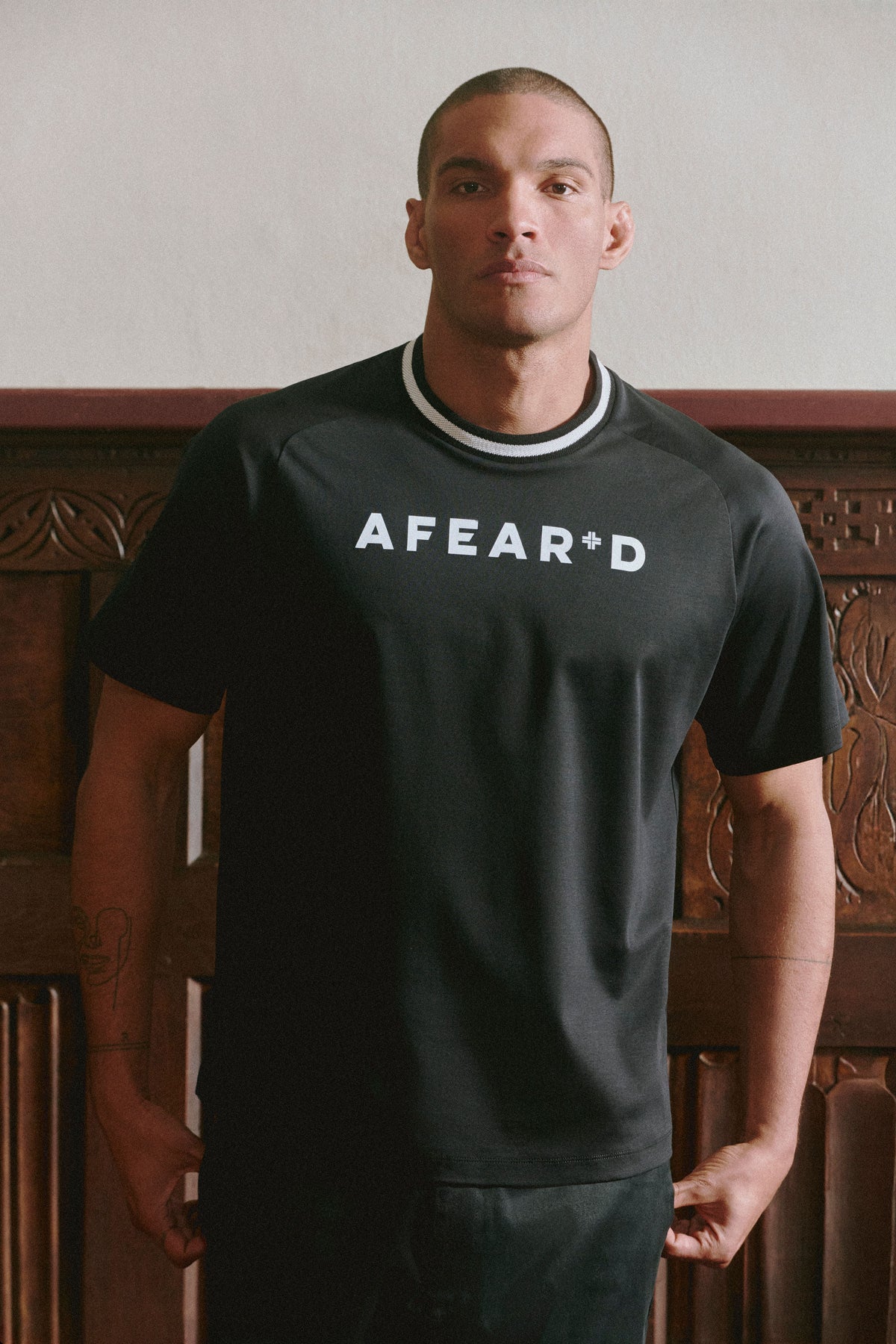 Swanage Logo Tee Black
