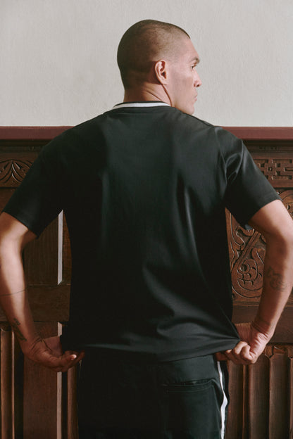 Swanage Logo Tee Black