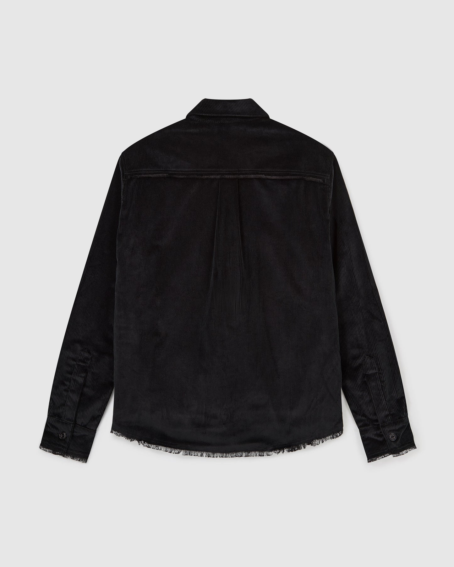 Afeard Stour corduroy overshirt in black