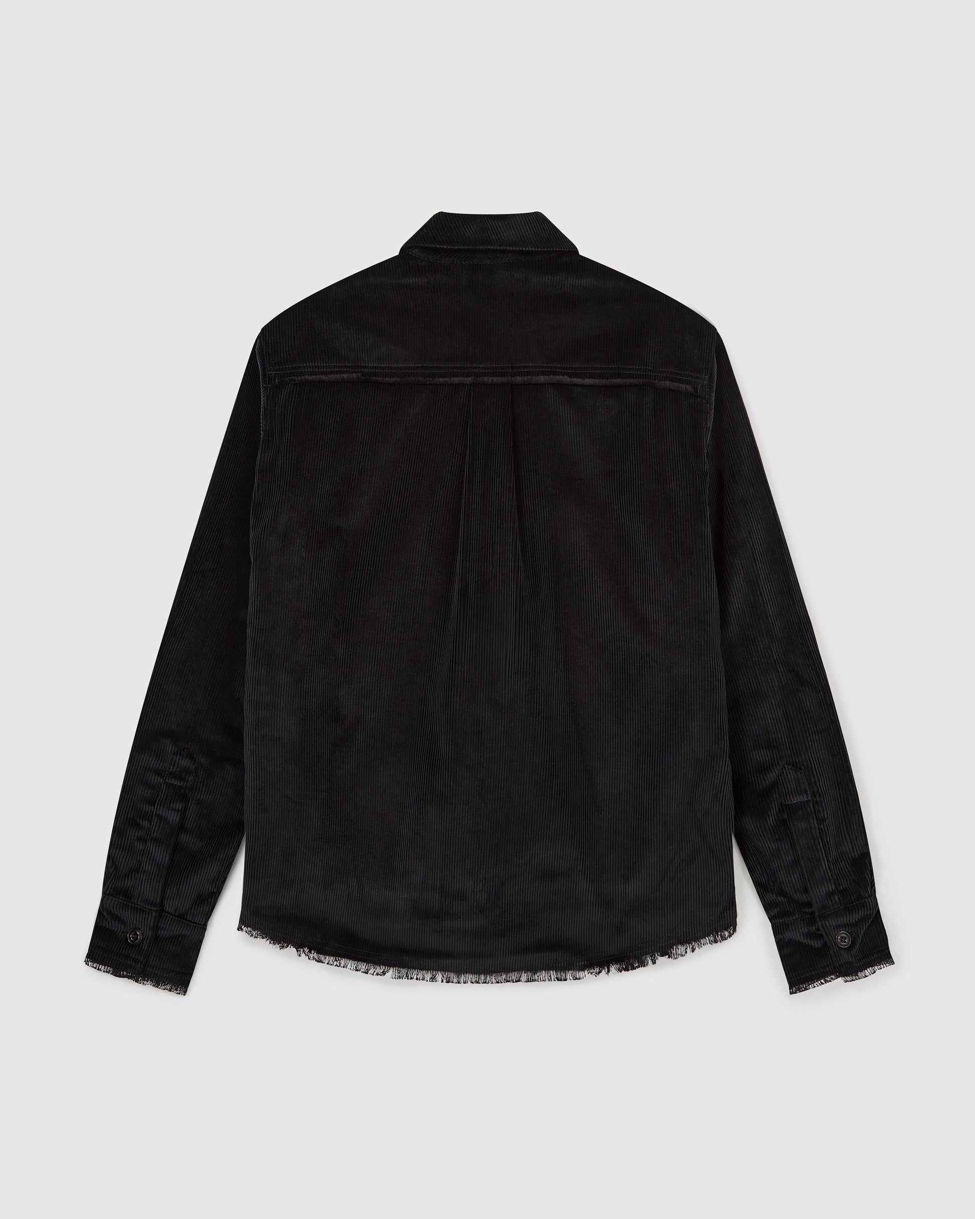 Afeard Stour corduroy overshirt in black
